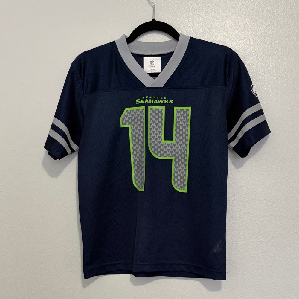 Seattle Seahawks DK Metcalf #14 Youth Large (12/14) NFL Team Apparel Jersey